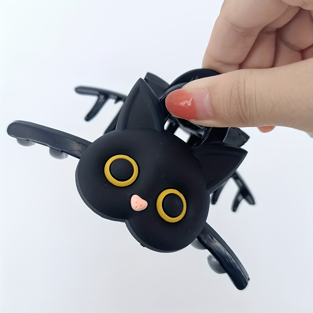 1pc 대형 솔리드 컬러 헤어 클립 - 귀여운 고양이  - Cat Claw Bark 리뷰 및 가격